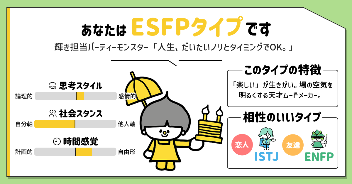 ESFPタイプ(エンターテイナー)