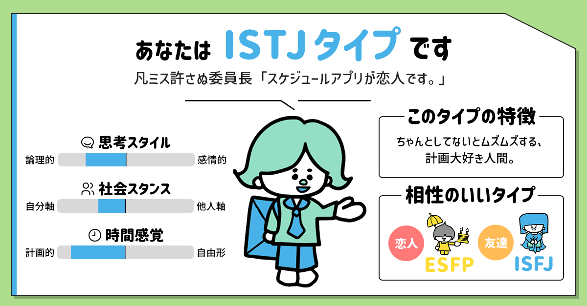 ISTJタイプ(管理者)
