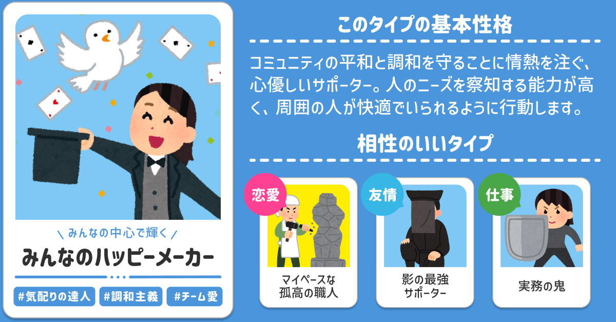 みんなのハッピーメーカー(みんなの中心で輝く)