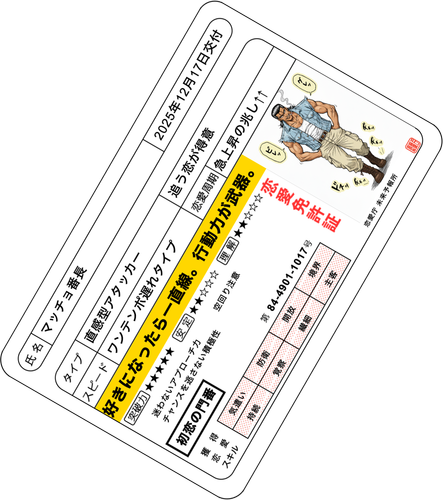 恋愛免許証の画像